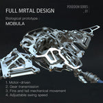 Steampunk Mobula Manta Ray Mechanical 3D Metal Model Building Kits 200+PCS - stirlingkit