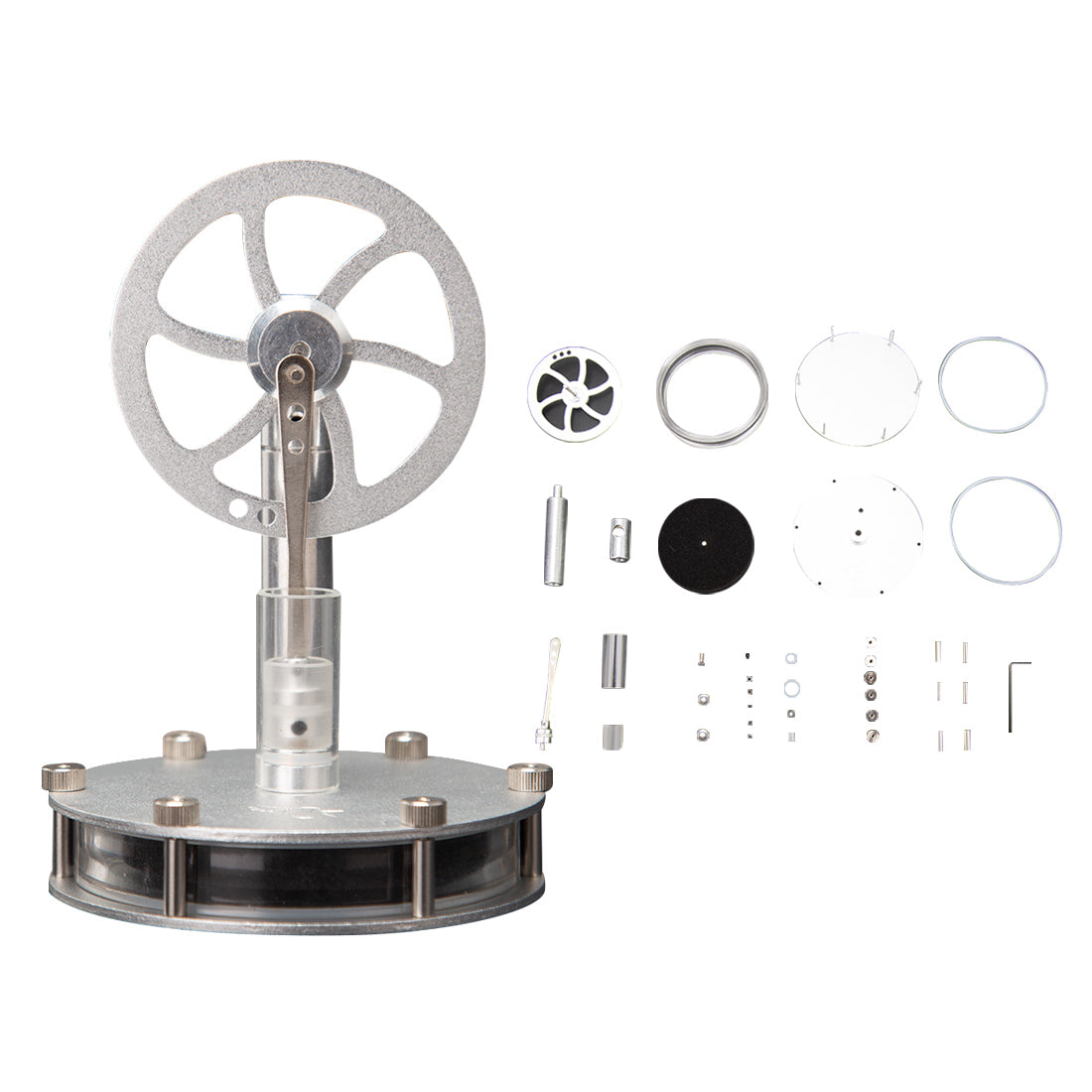 STEM Educational DIY Kit Build Your Own Stirling Engine 3pcs Set - stirlingkit