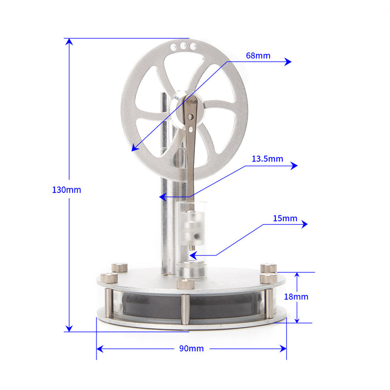 STEM Educational DIY Kit Build Your Own Stirling Engine 3pcs Set - stirlingkit