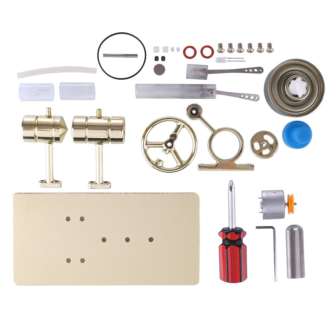 STEM Educational DIY Kit Build Your Own Stirling Engine 3pcs Set - stirlingkit