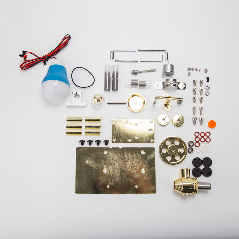 STEM Educational DIY Kit Build Your Own Stirling Engine 3pcs Set - stirlingkit