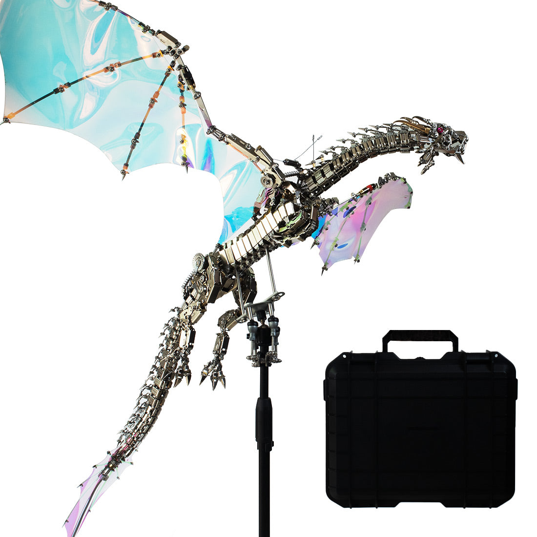 Super Large 3D Metal Aurora Dragon Difficult Puzzle Model Building kits for Adults - stirlingkit