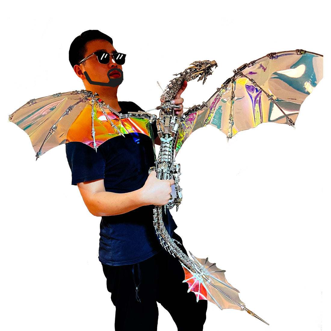 Super Large 3D Metal Aurora Dragon Difficult Puzzle Model Building kits for Adults - stirlingkit