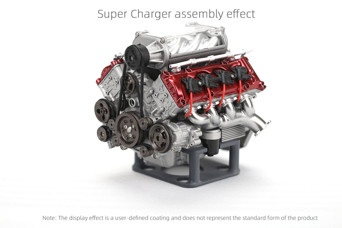 Supercharger For MAD RC V8 Engine Kits That Works - stirlingkit