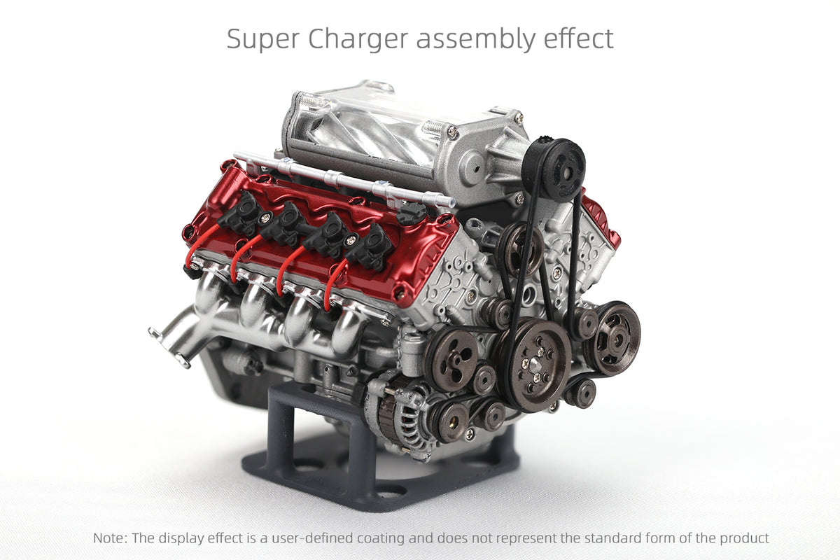 Supercharger For MAD RC V8 Engine Kits That Works - stirlingkit
