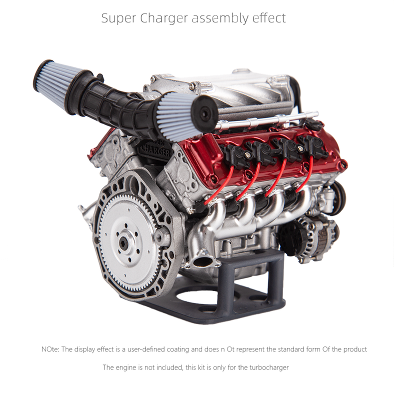 Supercharger For MAD RC V8 Engine Kits That Works - stirlingkit