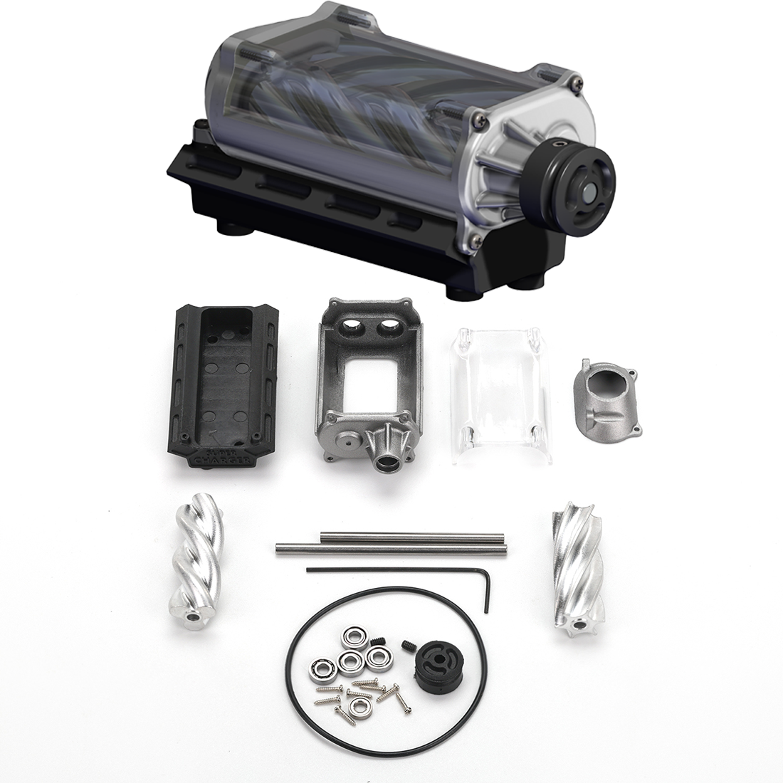 MAD RC DIY V8 Engine Model Kit for Capra VS4-10 Pro - Build Your Own V8 Engine That Works - stirlingkit