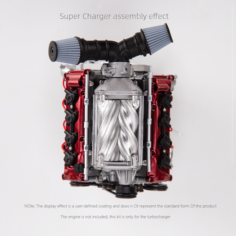 Supercharger For MAD RC V8 Engine Kits That Works - stirlingkit