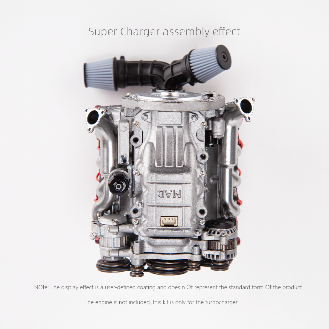 Mald Engine Supercharger For MAD RC V8 Engine Kits That Works - Stirlingkit