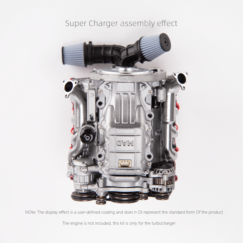 Supercharger For MAD RC V8 Engine Kits That Works - stirlingkit