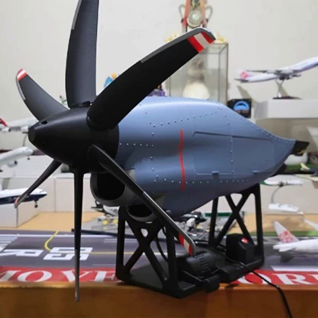 T-56 Huge Turboprop Engine Model Kits 3D Printing C-130 Military Transport Aircraft Engine Model Kits - stirlingkit