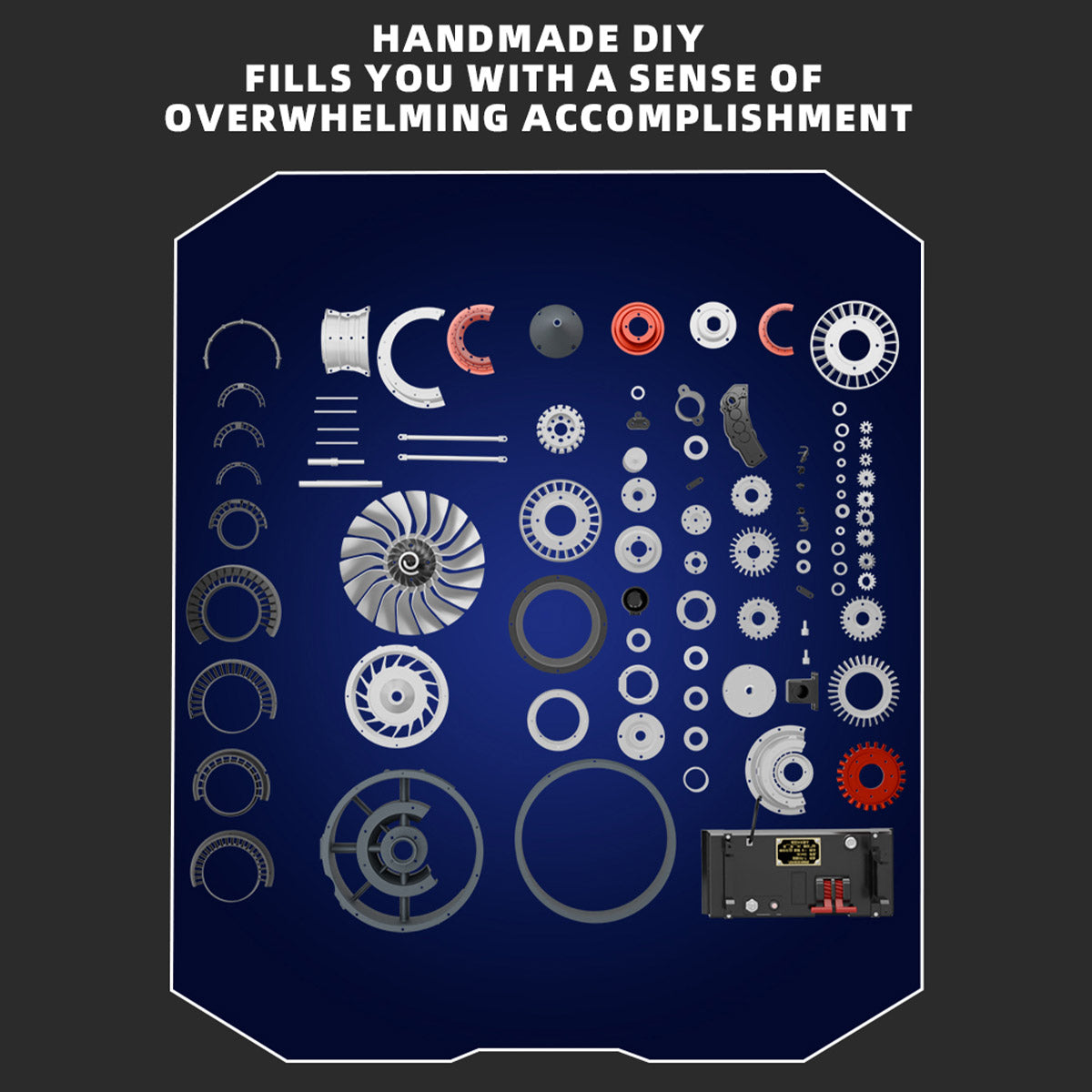 TECHING 1/12 Scale Dual Spool Cutaway Turbofan Engine Model Kits Build your Own Jet Engine Kit That Runs 300+pcs DM121 - stirlingkit