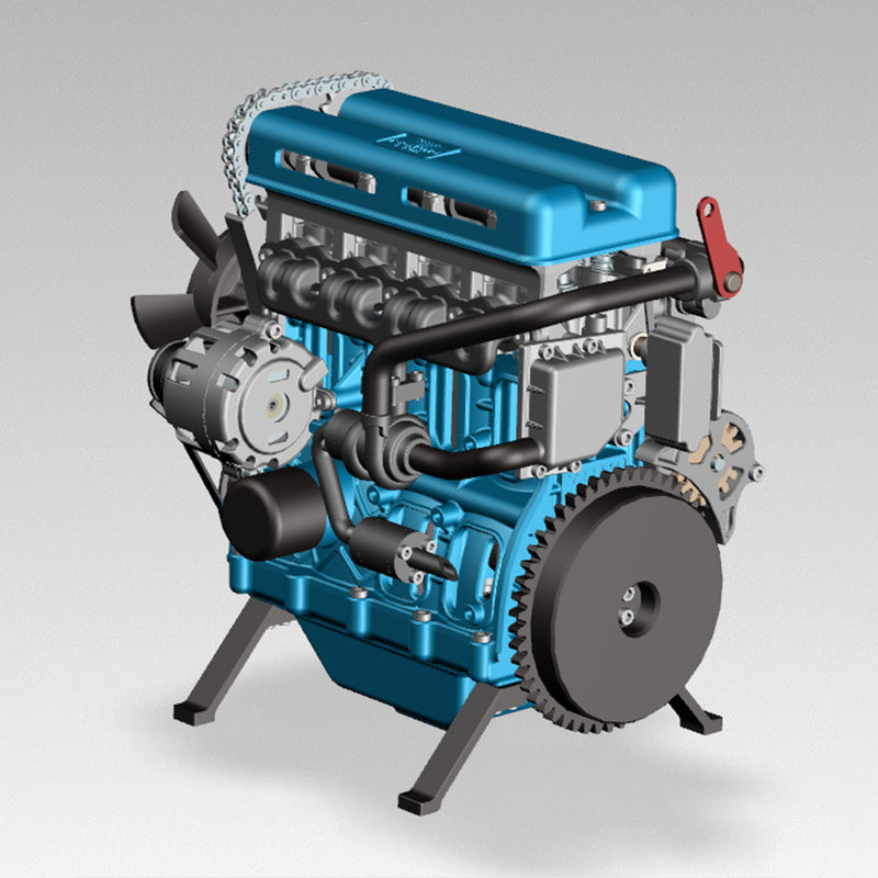 TECHING Build Your Own 4 Cylinder Engine Kits for Adults with