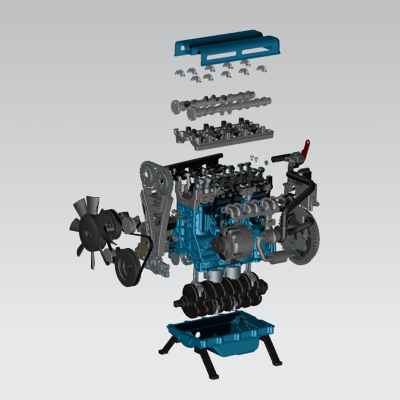 TECHING Build Your Own 4 Cylinder Engine Kits for Adults with ...