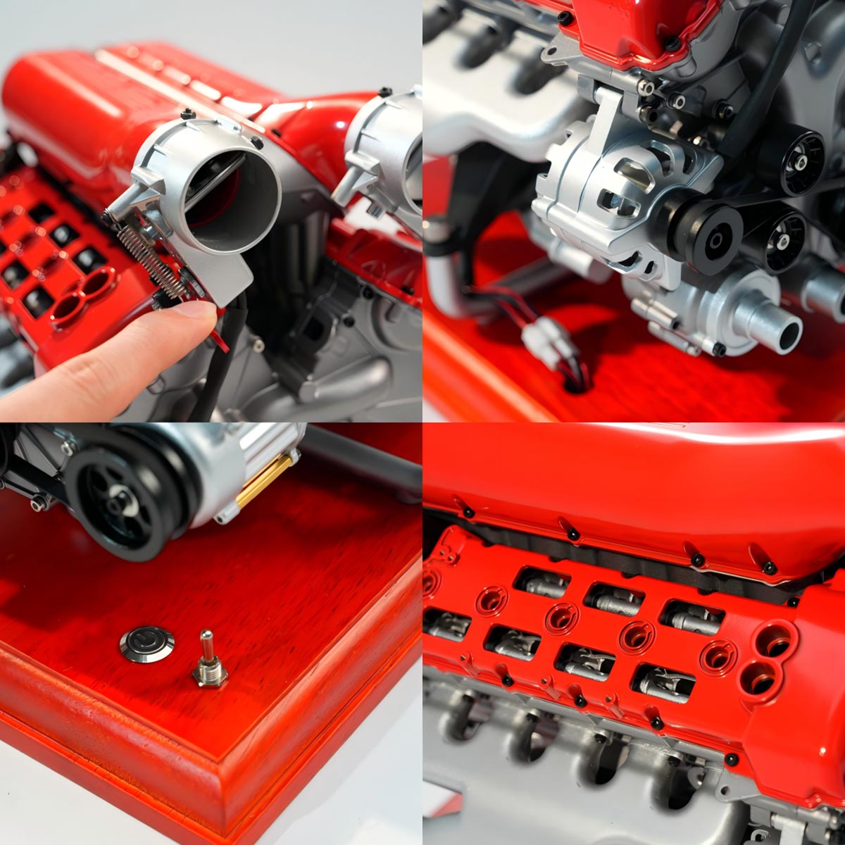 TECHING DM108 Metal V12 Engine Model Kits Build Your Own V12 Supercar Engine That Really Runs 800+PCS - stirlingkit