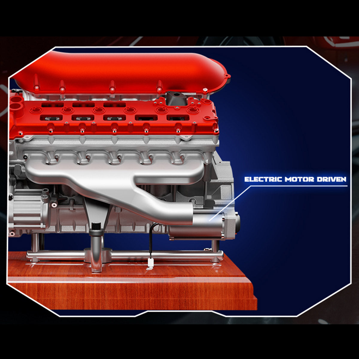 TECHING DM108 Metal V12 Engine Model Kits Build Your Own V12 Supercar Engine That Really Runs 800+PCS - stirlingkit