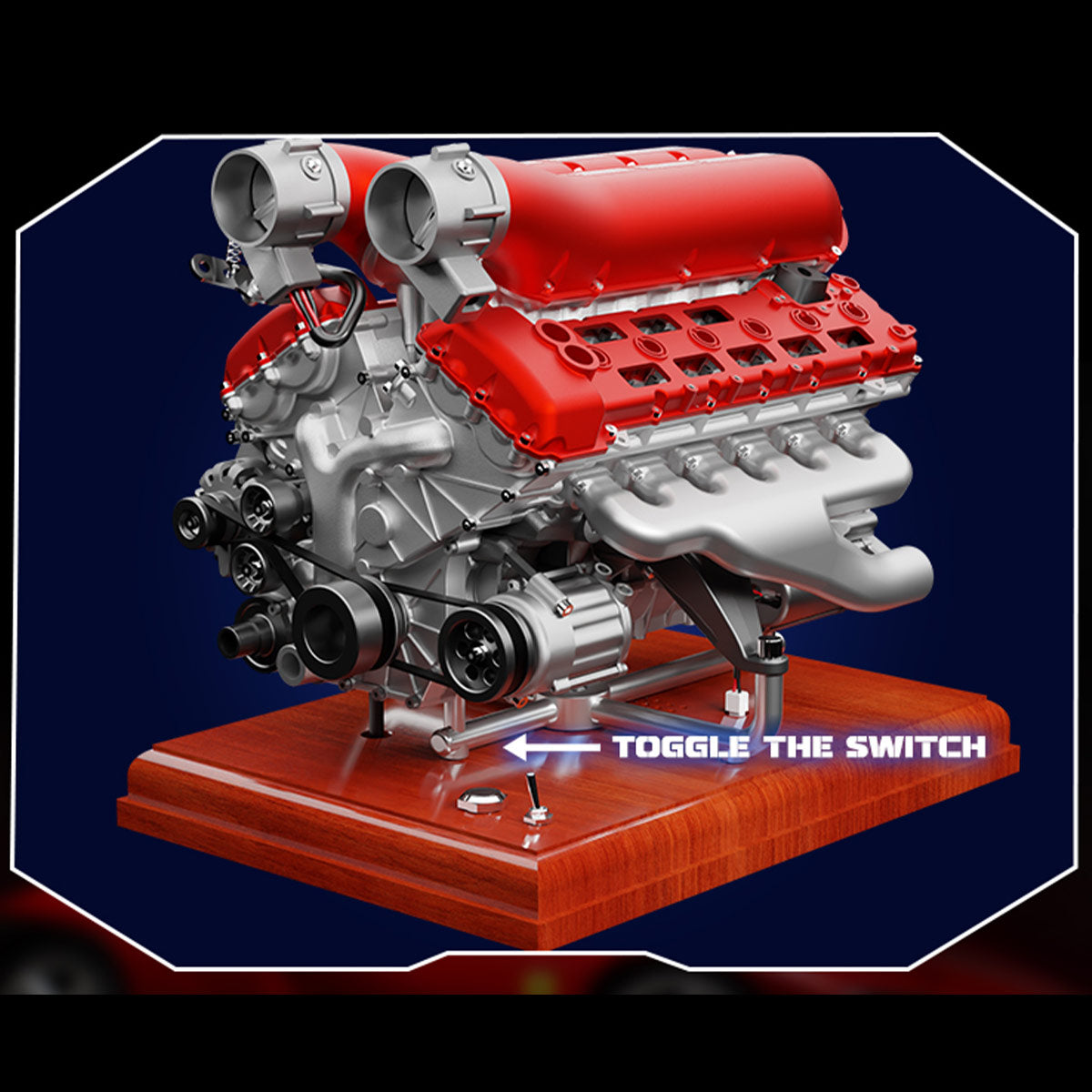 TECHING DM108 Metal V12 Engine Model Kits Build Your Own V12 Supercar Engine That Really Runs 800+PCS - stirlingkit