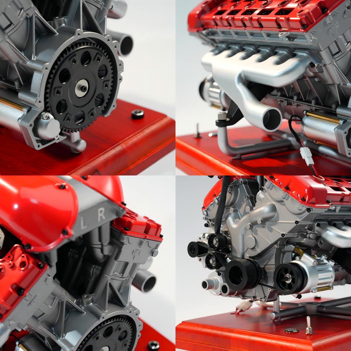 TECHING DM108 Metal V12 Engine Model Kits Build Your Own V12 Supercar Engine That Really Runs 800+PCS - stirlingkit