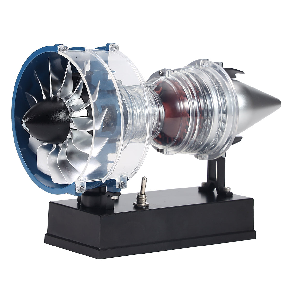 TECHING DM122 Build Your Own Mini Cutaway Turbofan Engine Model Kit – Functional STEM Gift for Future Engineers - stirlingkit