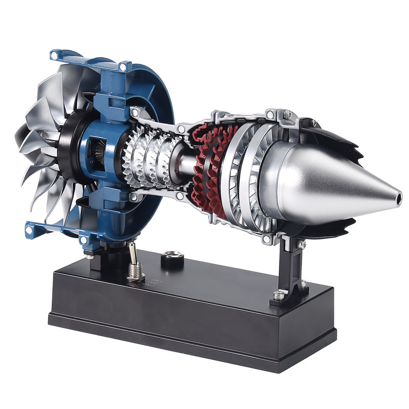 TECHING DM122 Build Your Own Mini Cutaway Turbofan Engine Model Kit – Functional STEM Gift for Future Engineers