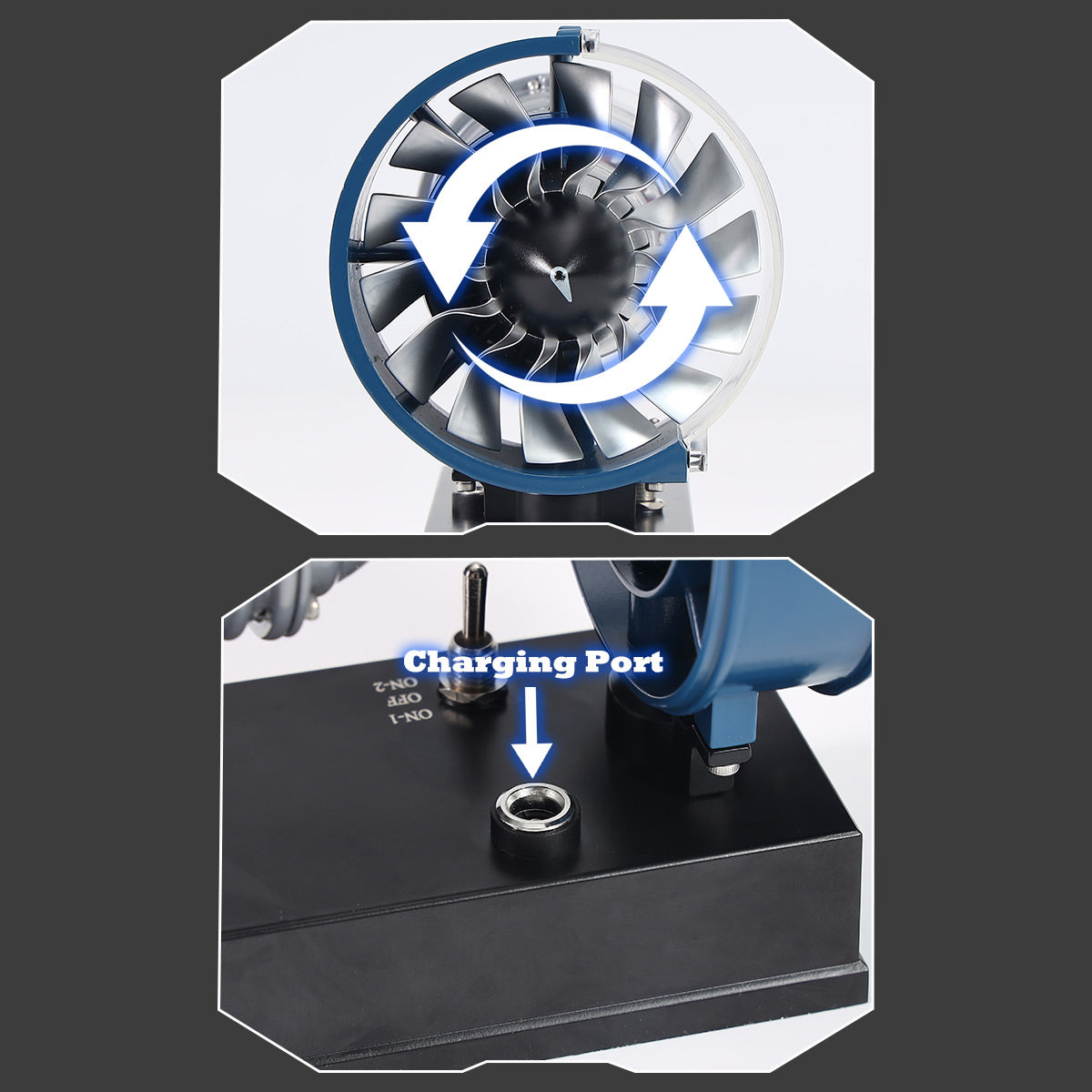 TECHING DM122 Build Your Own Mini Cutaway Turbofan Engine Model Kit – Functional STEM Gift for Future Engineers - stirlingkit