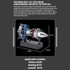 TECHING DM122 Build Your Own Mini Cutaway Turbofan Engine Model Kit – Functional STEM Gift for Future Engineers