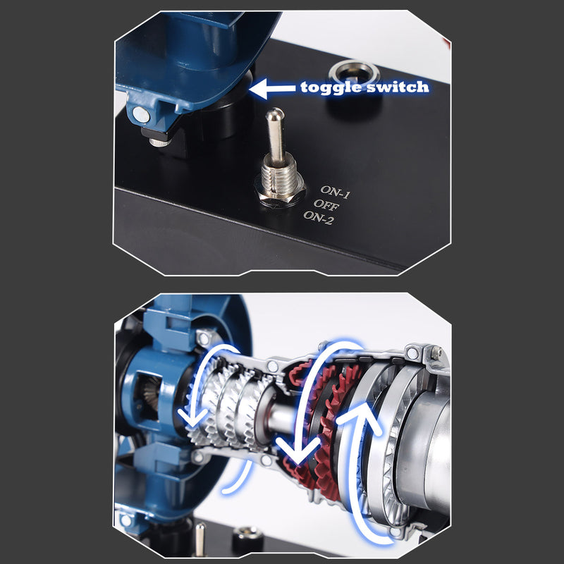 TECHING DM122 Build Your Own Mini Cutaway Turbofan Engine Model Kit – Functional STEM Gift for Future Engineers