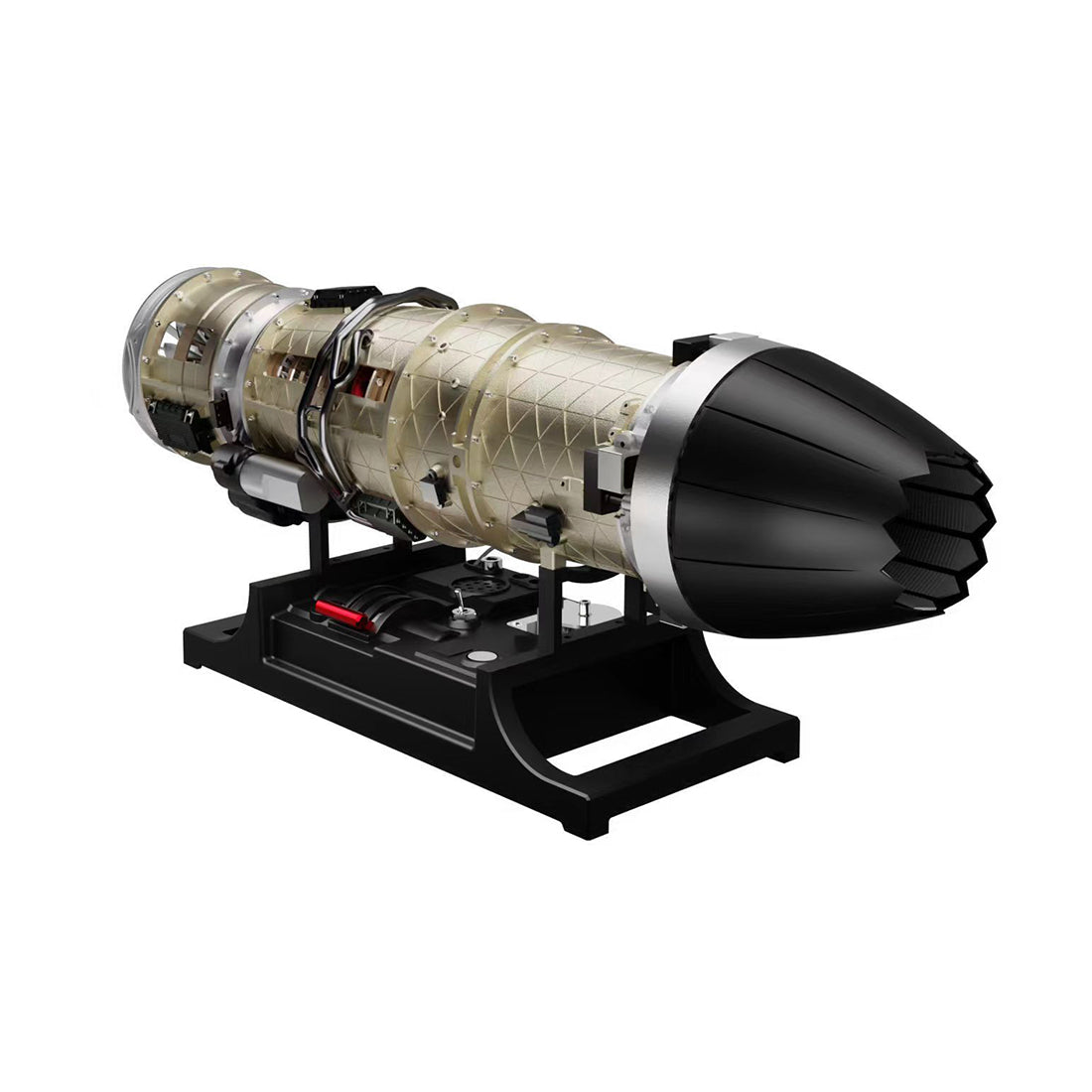 TECHING DM135 1/10 Turbofan Engine Model Kit that Works F35 Military Fighter Jet Engine Kits 600+PCS - stirlingkit