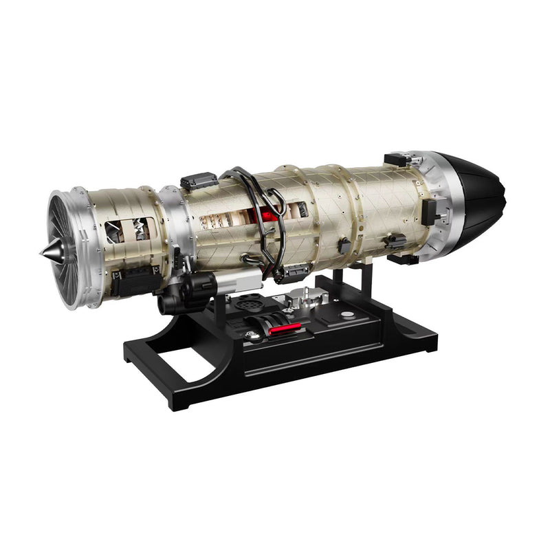 TECHING DM135 1/10 Turbofan Engine Model Kit that Works F35 Military Fighter Jet Engine Kits 600+PCS - stirlingkit