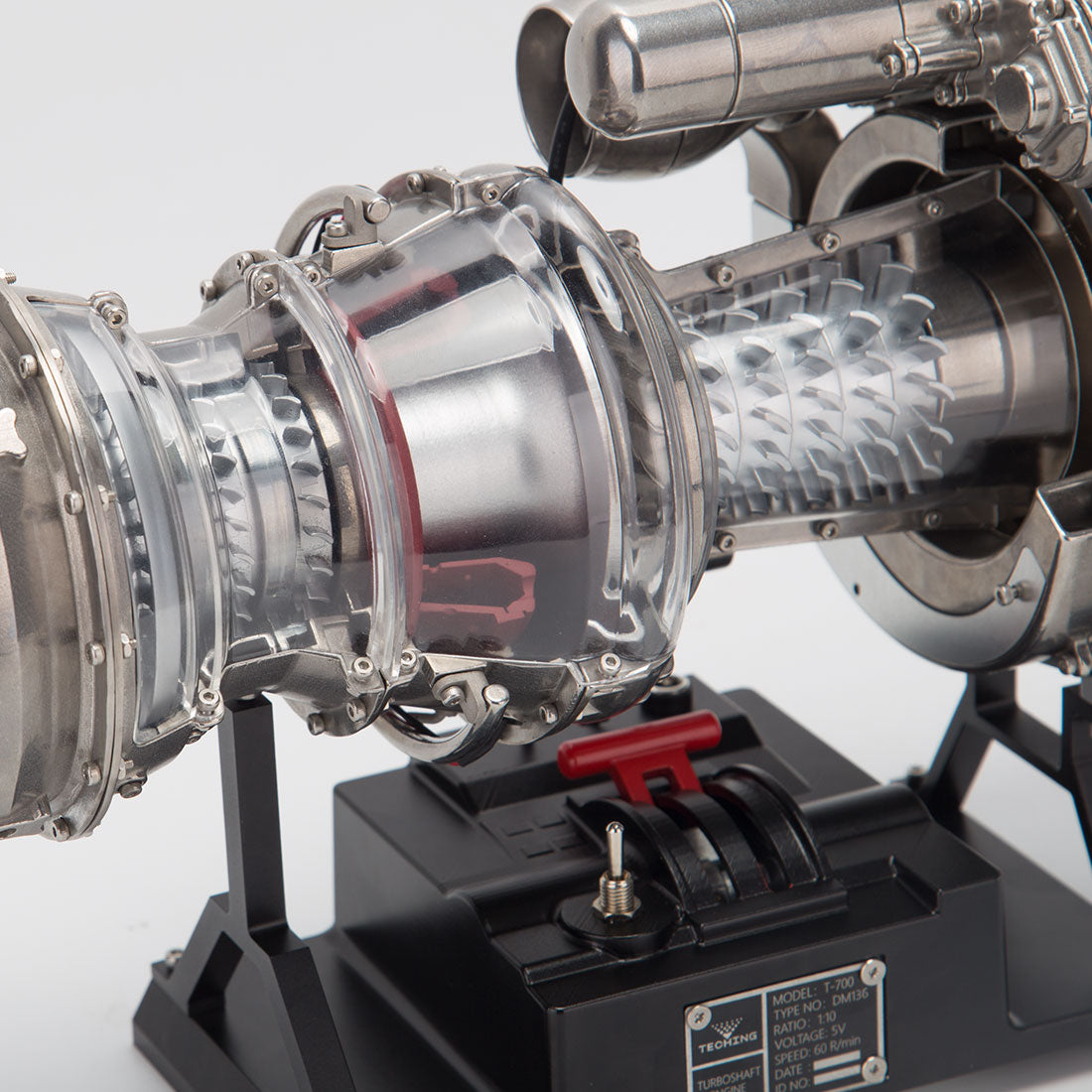 Teching T700 DIY Turboshaft Engine Model Build Your Own Military Engine Kit for Adults DM136 - stirlingkit