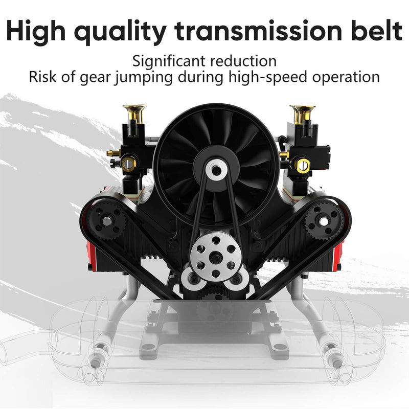 TOYAN FS-B400 14cc Horizontally Opposed Flat-Four Four-Stroke Nitro Model DIY Engine Kits Pre-order - stirlingkit