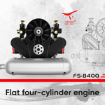 TOYAN FS-B400 14cc Horizontally Opposed Flat-Four Four-Stroke Nitro Model DIY Engine Kits Pre-order - stirlingkit