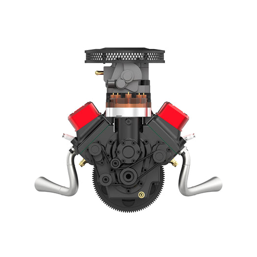 TOYAN FS-V800WGPC 1/10 Mini V8 Engine Model Building kits Run on Gas 28cc - stirlingkit
