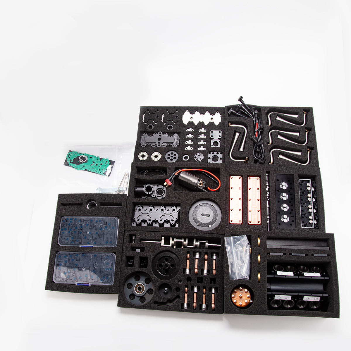 TOYAN V8 FS-V800WGPC Build Your Own V8 Engine Model Kits That Runs on Gas Full Sets - stirlingkit