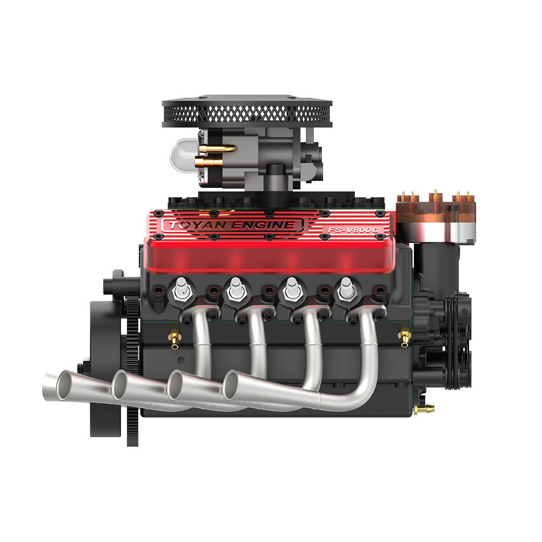 TOYAN V8 FS-V800WGPC Build Your Own V8 Engine Model Kits That Runs on Gas Full Sets - stirlingkit