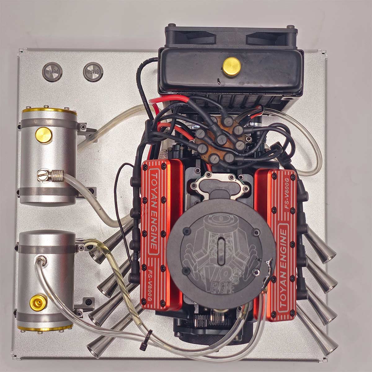 TOYAN V8 FS-V800WGPC Build Your Own V8 Engine Model Kits That Runs on Gas Full Sets - stirlingkit