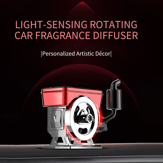 Tractor Engine Solar Powered Car Perfume Diffuser - stirlingkit
