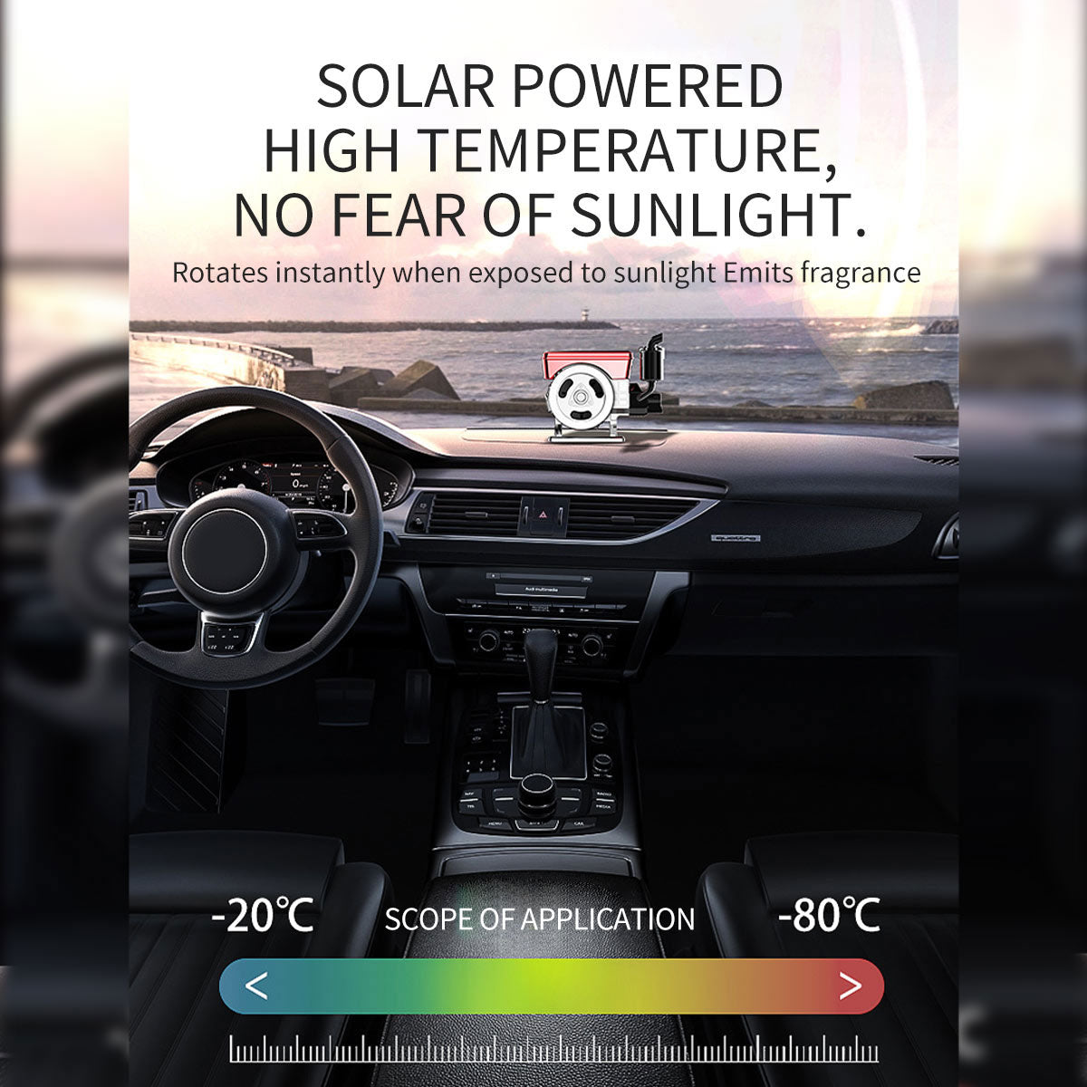 Tractor Engine Solar Powered Car Perfume Diffuser - stirlingkit