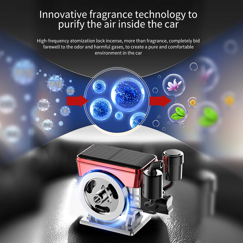 Tractor Engine Solar Powered Car Perfume Diffuser - stirlingkit