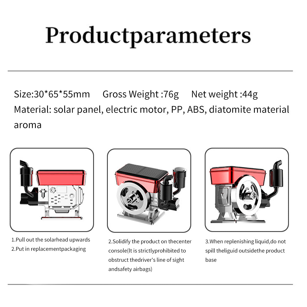 Tractor Engine Solar Powered Car Perfume Diffuser - stirlingkit
