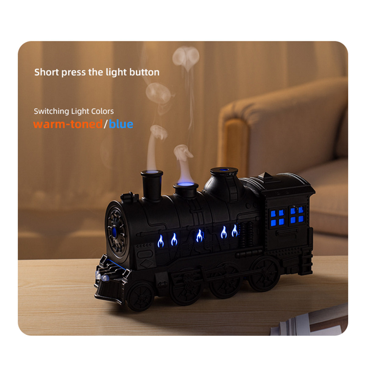 Train Steam Ship Design Humidifier Diffuser - stirlingkit