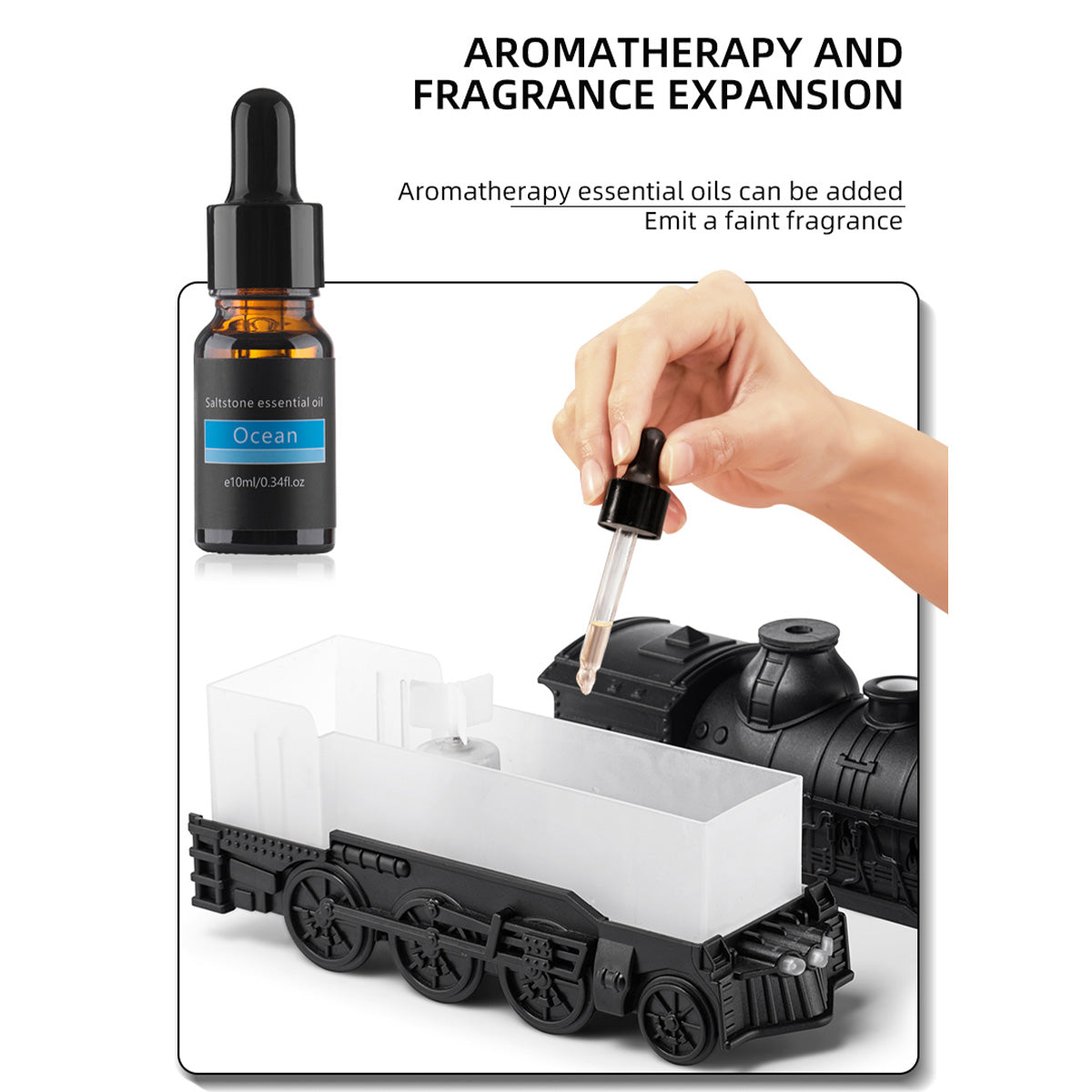 Train Steam Ship Design Humidifier Diffuser - stirlingkit
