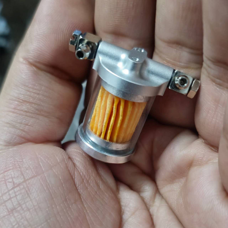 Upgrade Transparent Oil Filter for CISON V8 LS-52 Engines - stirlingkit