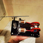 Twin Cylinder Motor Low-Noise Solar Electromagnetic Engine Model Experimental Toy - stirlingkit