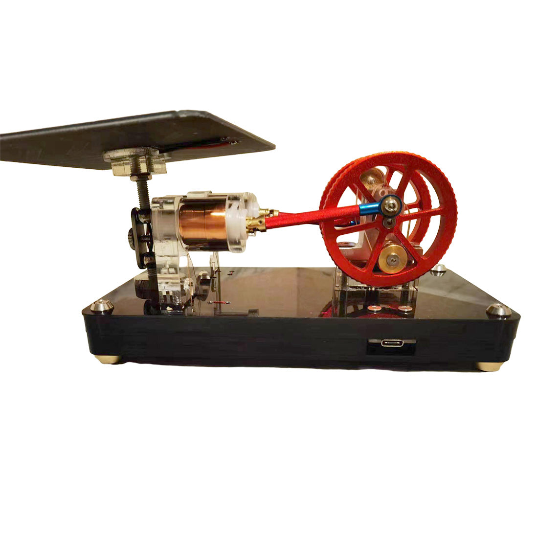 Twin Cylinder Motor Low-Noise Solar Electromagnetic Engine Model ...