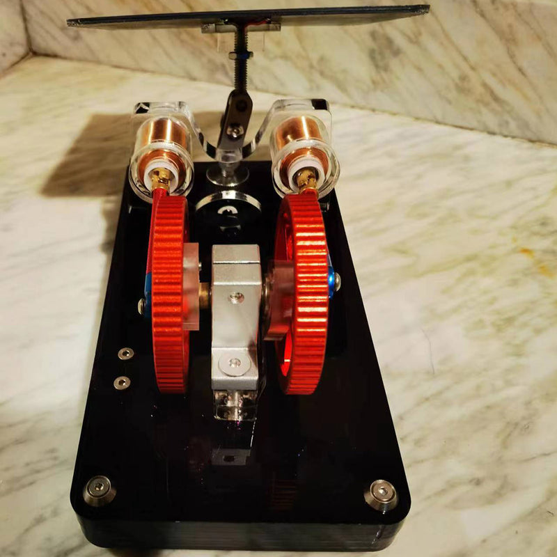 Twin Cylinder Motor Low-Noise Solar Electromagnetic Engine Model ...