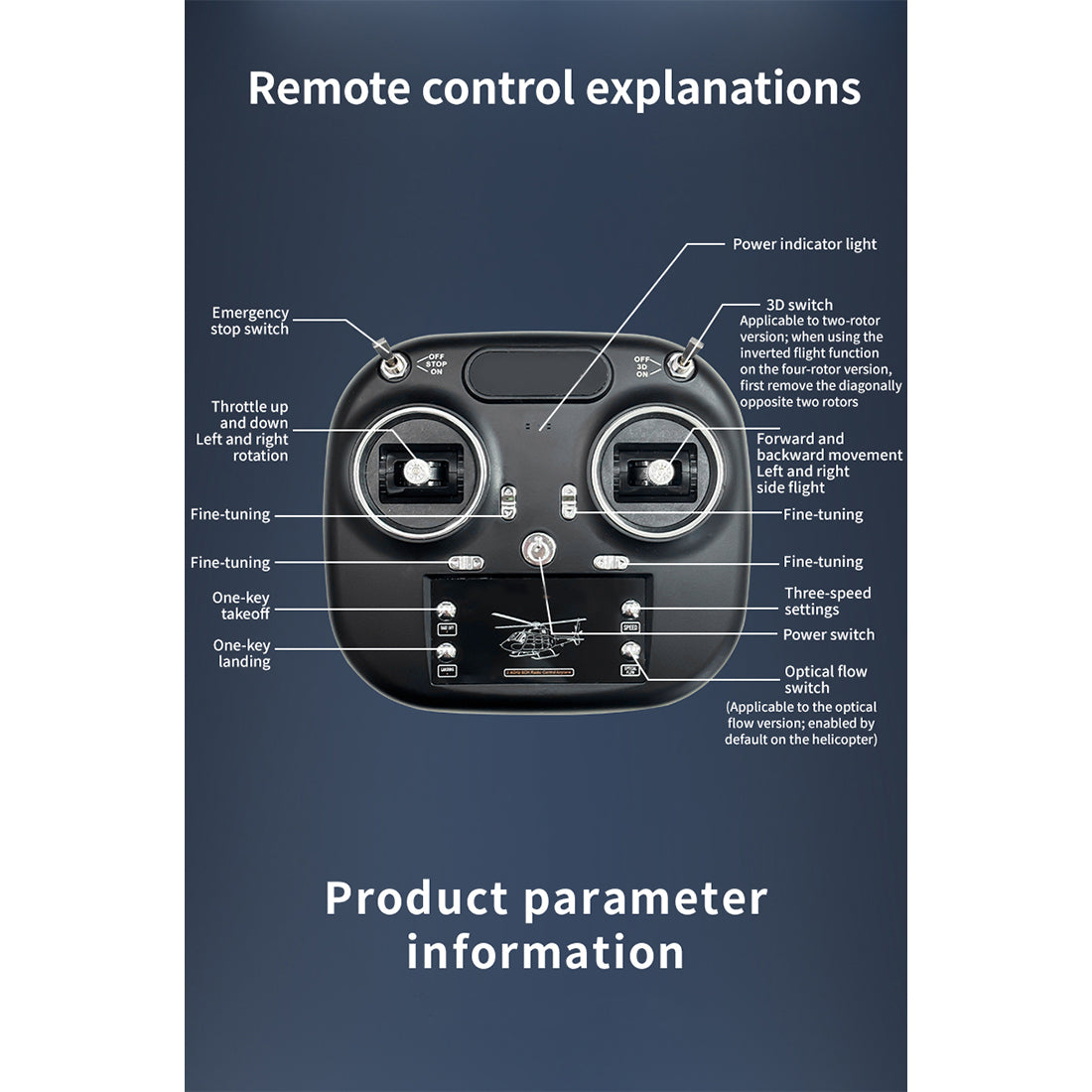 UH-60 2.4G 5CH Flybarless Scale Stunt RC Helicopter Model RTF Optical Flow - stirlingkit