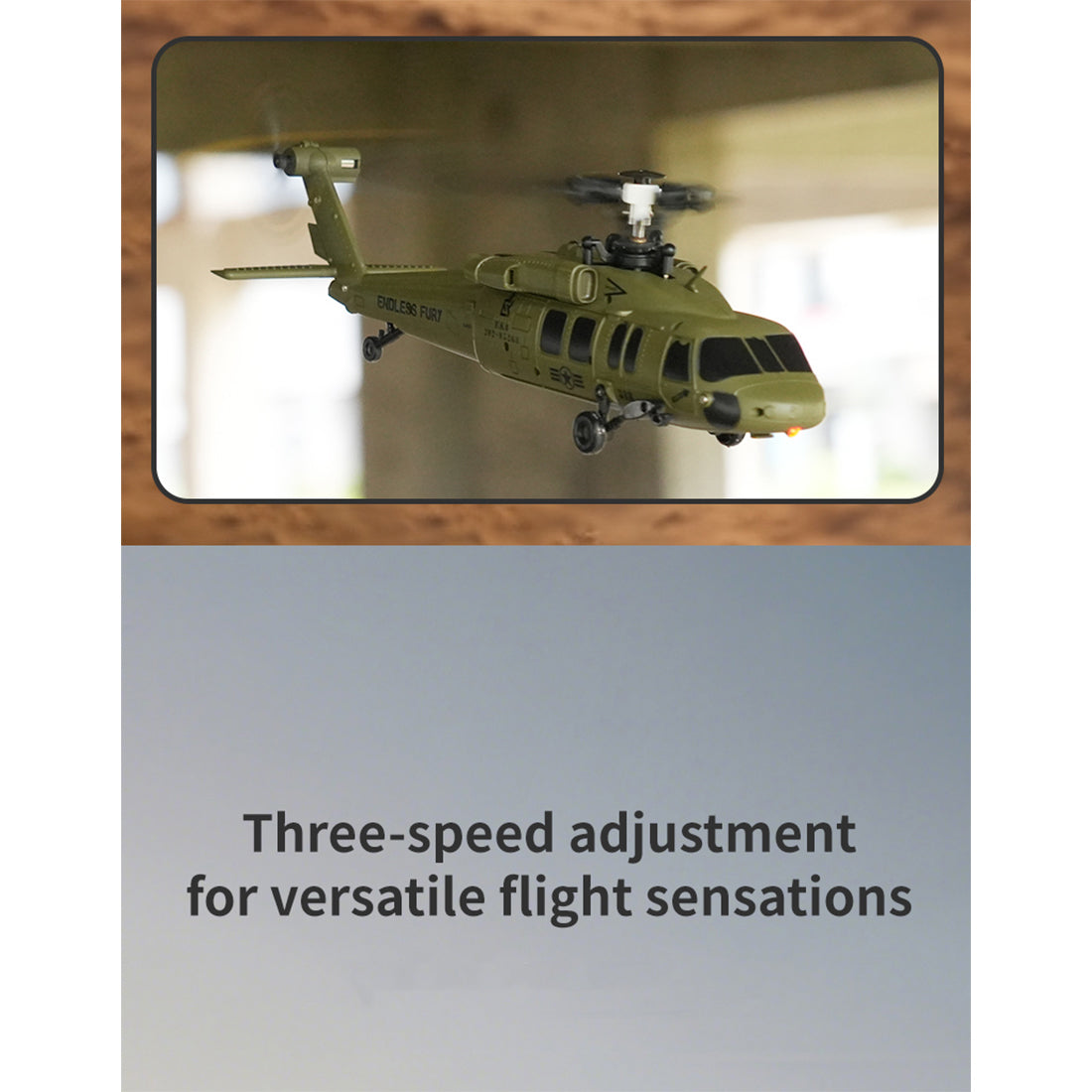 UH-60 2.4G 5CH Flybarless Scale Stunt RC Helicopter Model RTF Optical Flow - stirlingkit