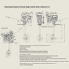Underwater Propeller Fixed Long Bracket Set for RETROL 2.6cc Single Cylinder 4-Stroke Gasoline Engine - stirlingkit