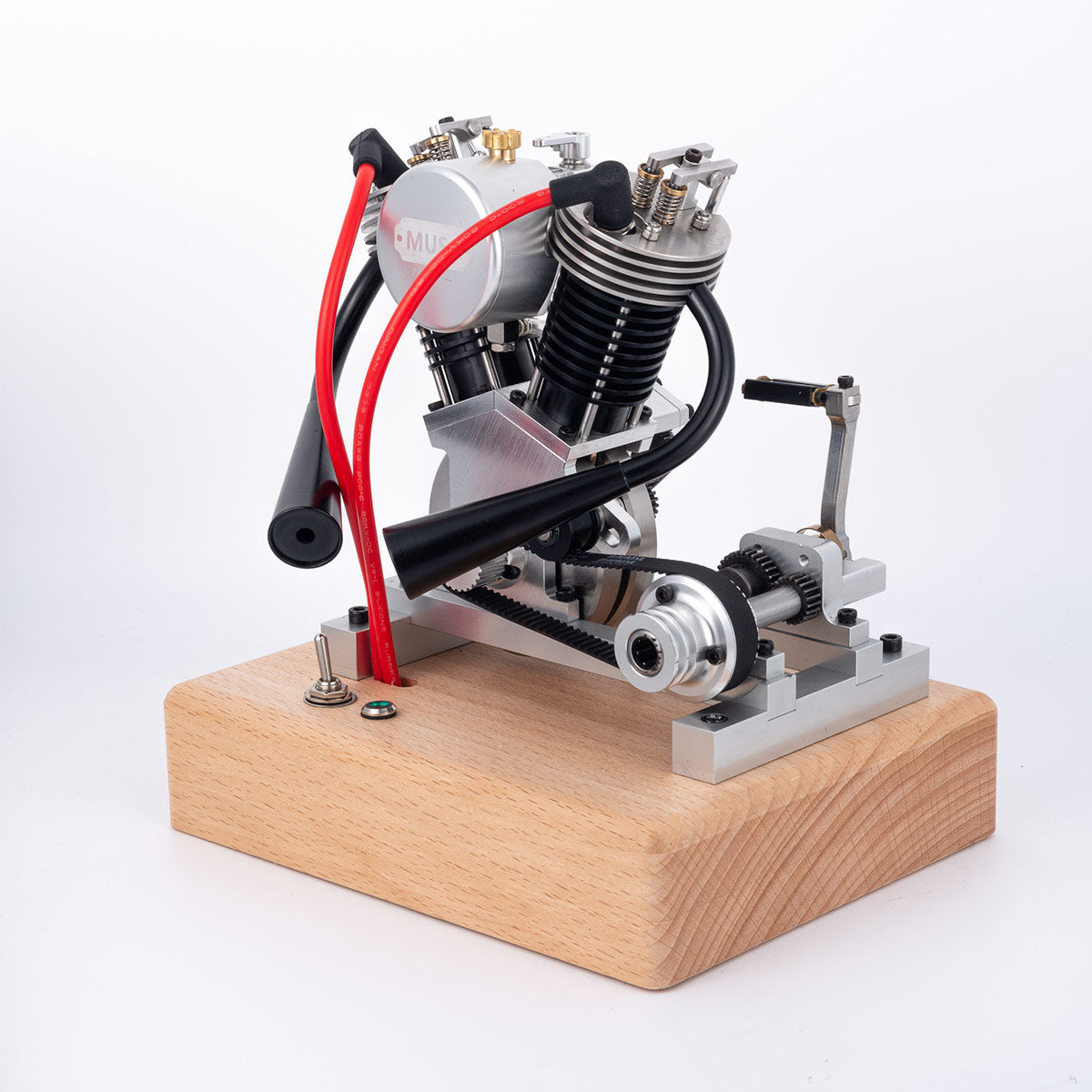 MUSA Hoglet Mini V-twin Engine V2 Gasoline 4-Stroke Engine Motorcycle With Kickstarter - stirlingkit